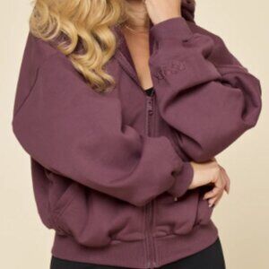 POPFLEX Zip Cloud Hoodie - Deep Plum